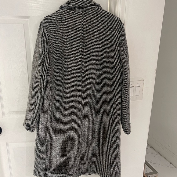 Mens Loose fit wool blend coat - Picture 2 of 4